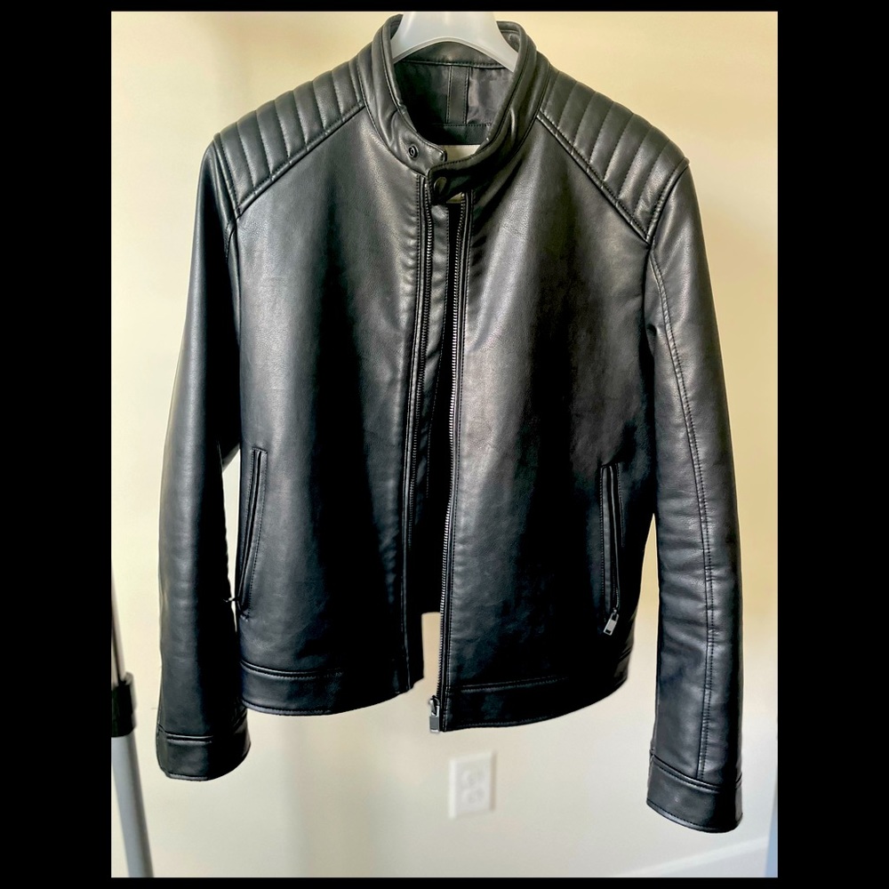 Mango Man Leather Jacket